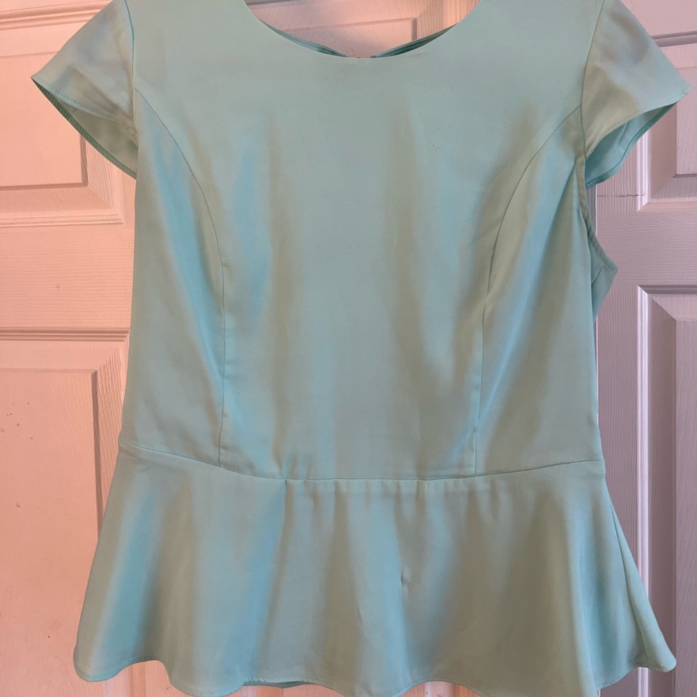Mint Green Express Peplum Top